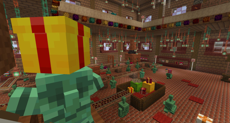 Golem entregando un regalo por adelantado