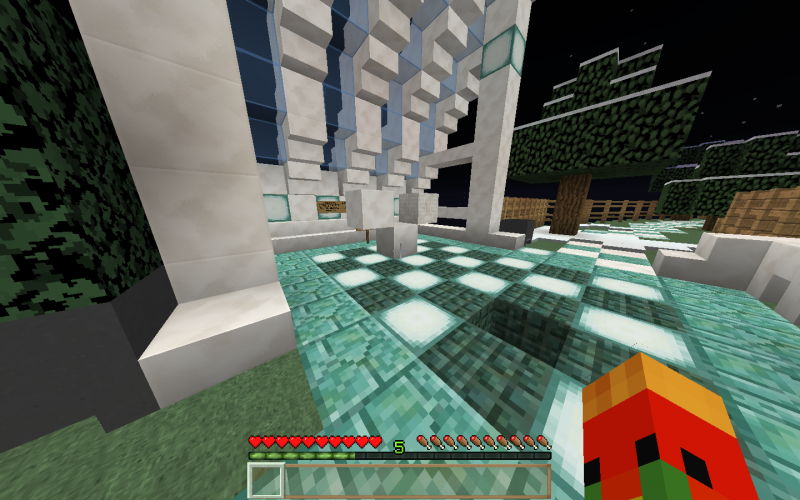 aquí si no me equivoco había 3 bloques de diamante