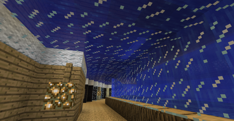 Pasillo interior del acuario(todavía sin calamares)(ya estoy informado de lo de que no se generan,por si alguien me viene diciendo eso)