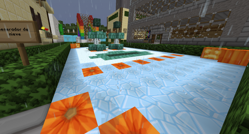 Lo tenéis entre el camino azul y el verde, muy cerquita del Spawn