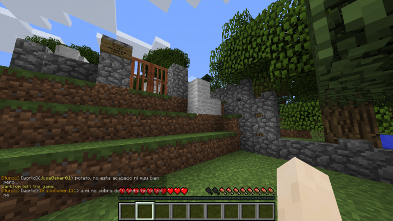 Utilizo la lana que me robó al matar al PJ para hacer una escalera al corral.