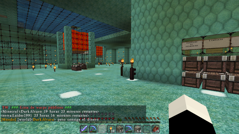 Y esta es la lista de warp temporales al momento de intentar hacer mi warp como ven ninguno mio