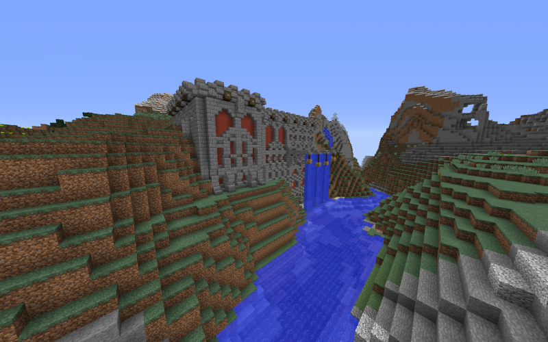 Con esto quiero demostrar como en vez de, aplanar toda la zona, aproveché (en parte), el hecho de que es una zona con distintos relieves.