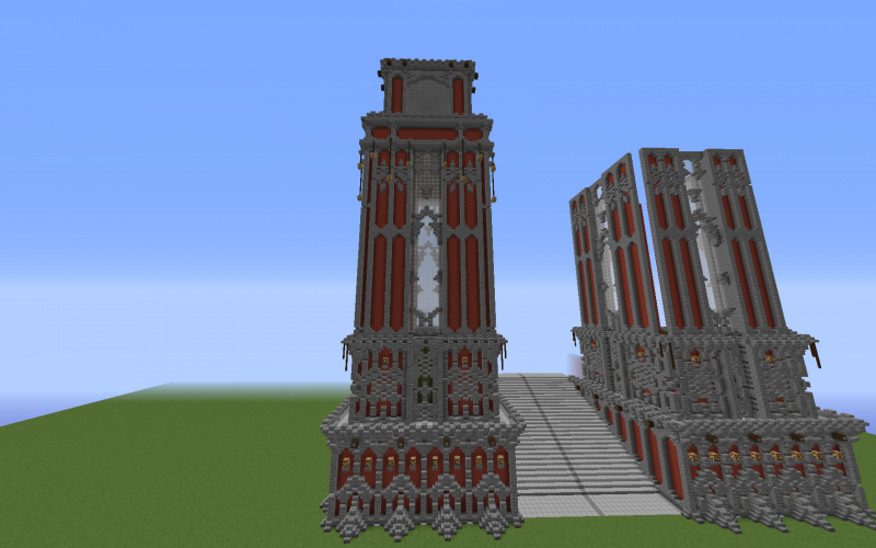 Cambiaré la zona de arriba, no me gusta como lo hice, pero para aquellos que se lo pregunten, es la entrada a una catedral.