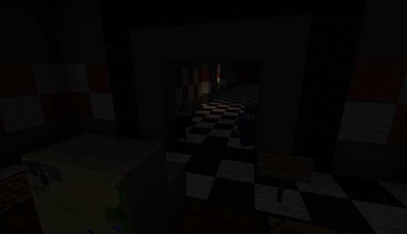 Y veo a Derdamina y old Bonnie haciendo el moñas con las luces en el pasillo xD