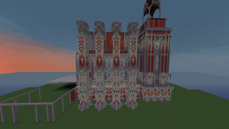 Vista norte de la catedral (En la zona de la izquierda irá una torre)