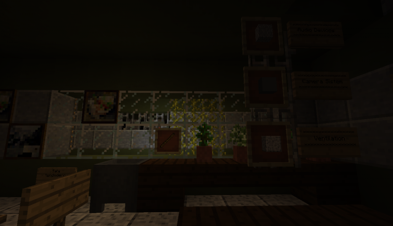 Oficina de fnaf 3. Y tambien la ventilacion, Audio devices y las Camara sistem!