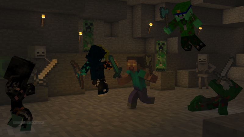 He aqui, herobrine sufriendo :D