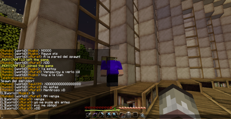 Hugs en la pared,además,las tonterias del chat...