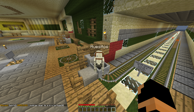 Aqui se estaba despidiendo en el Spawn