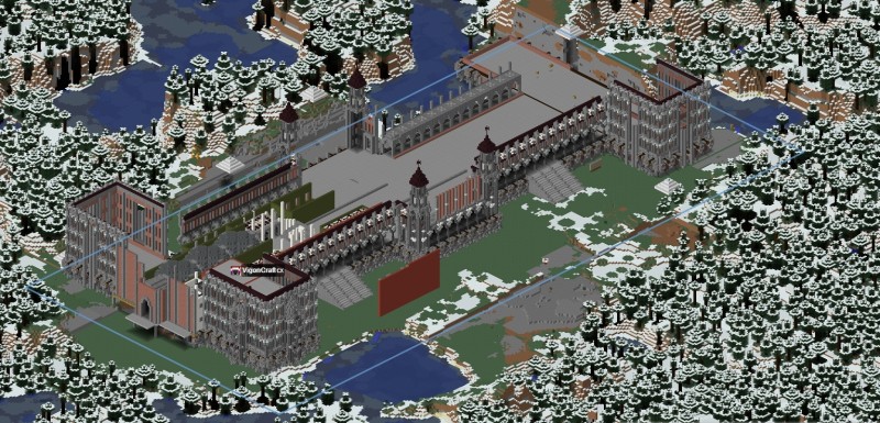 Vista del progreso desde el Dynmap