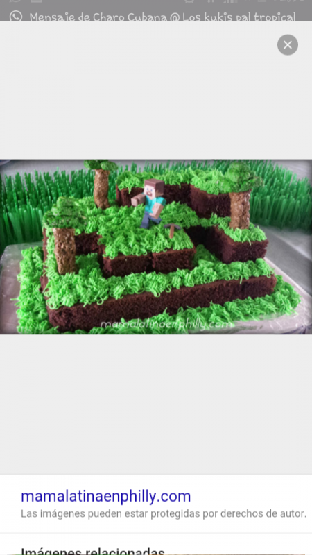 Así sería la tarta, pero la montaría encima de otra plancha de bizcocho azul simulando agua. Para que sea una isla