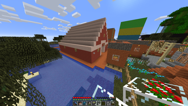 El establo made in Redkero, creo que es arcilla, nunca lo he comprobado.