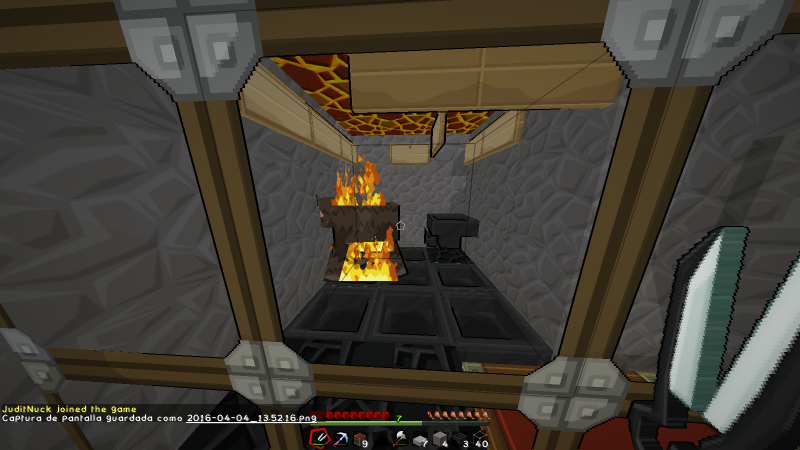 Y matadero con lava para que la carne salga preparada