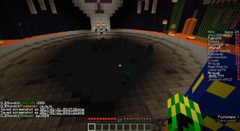 Aquí PabloMs corriendo mientras aura solo ve