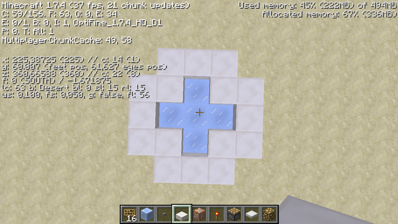 las coordenadas ''nuevas''