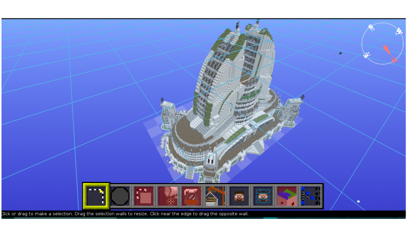 Imagen desde el McEdit.