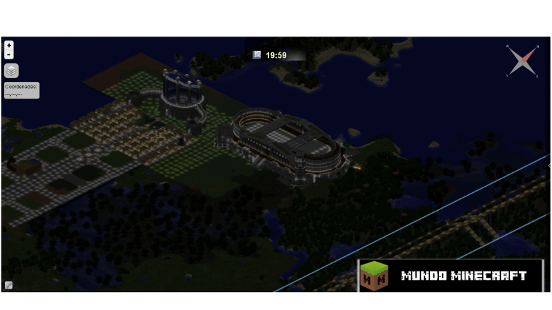 Este es en el mapa dinámico de noche.