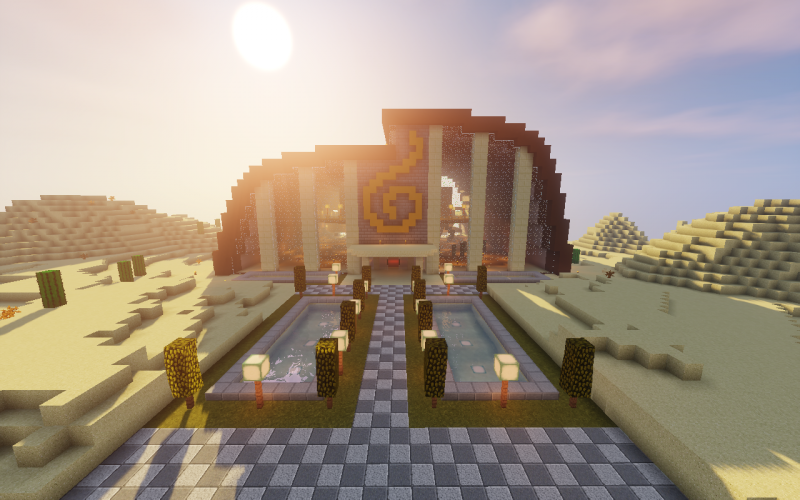 Vista del jardin y entrada