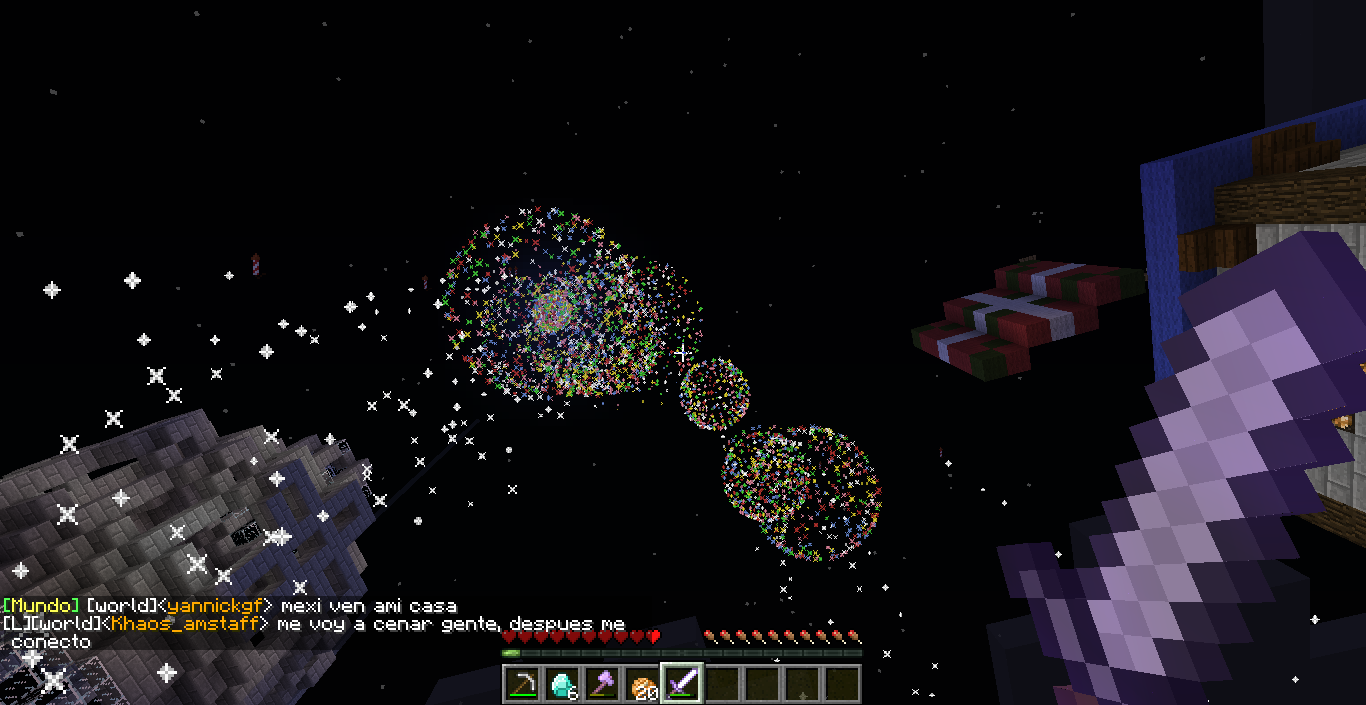 No pueden faltar los círculos en Minecraft... Mucho sentido :S