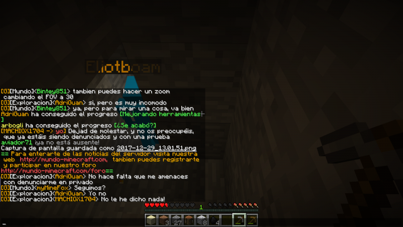 Aqui me dijo que ya estaba siendo denunciado y luego dijo que eso era mentira