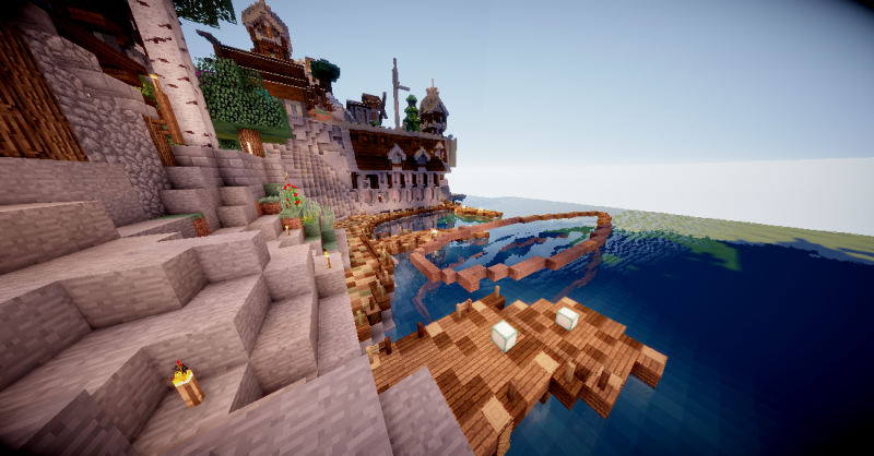 El puerto donde residen los grandes galeones de batalla.