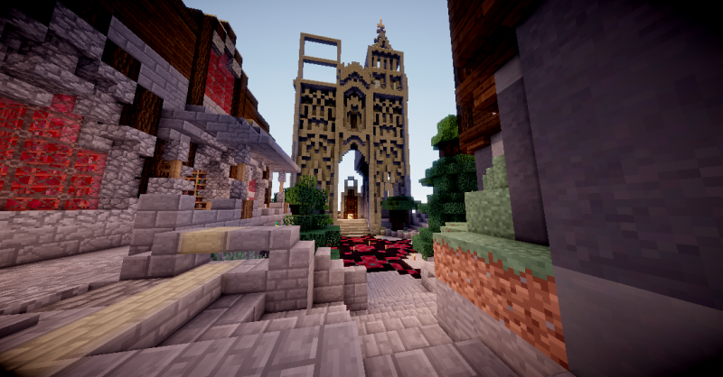 la catedral en  construcción