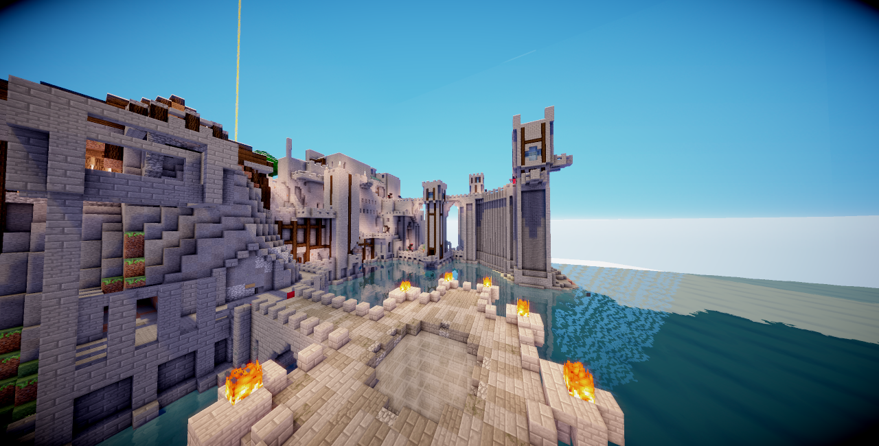 Y así va quedando la fortaleza aunque todavía le quedan cambios sobretodo editar y darle forma a las murallas