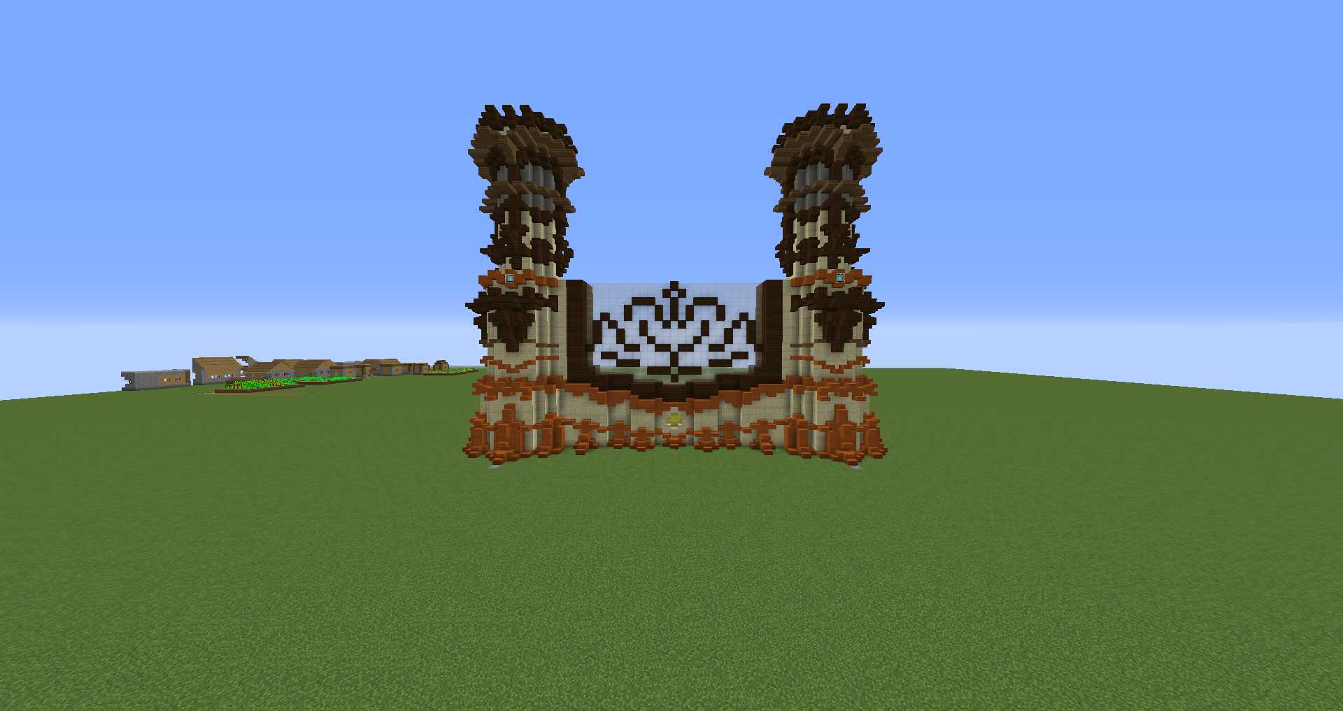 Además del marco, añadí el cristal y cerré los agujeros que quedaban, también añadí un patrón básico sobre el cual trabajaría luego.