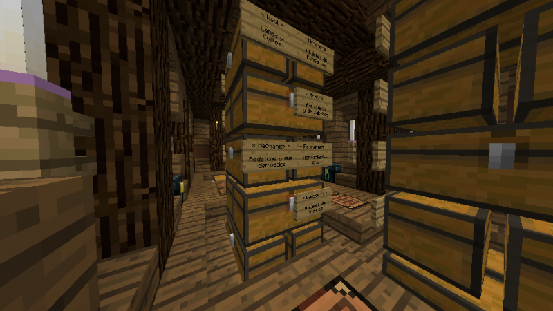 Vista desde el interior... lleno de cofres y mucho esfuerzo para esto.