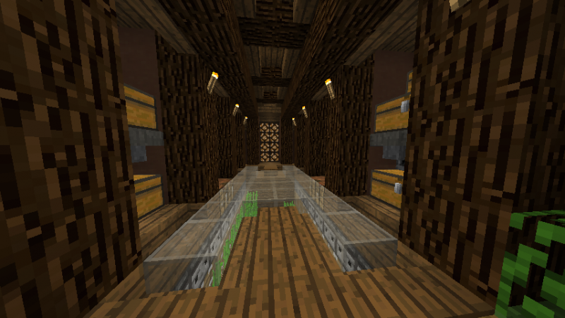 ¡Sala de hornos automaticos: listo! Y ese cristal en el suelo da vista a una...