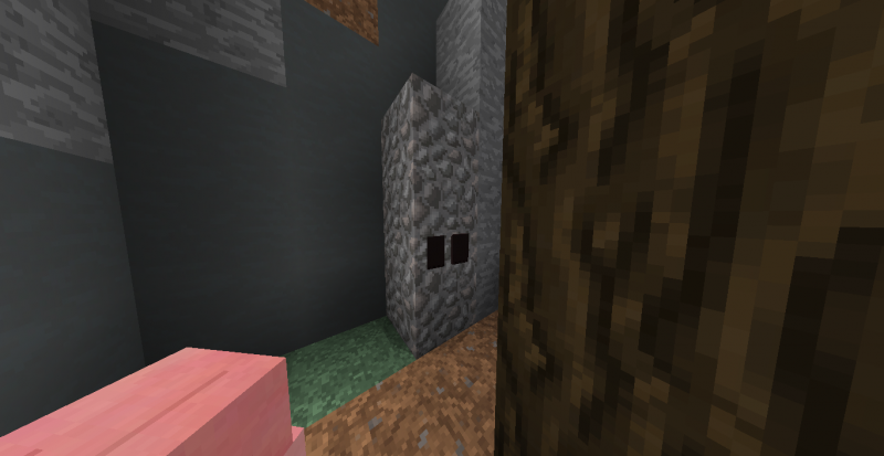 Aquí un blockling en un mundo vanilla!