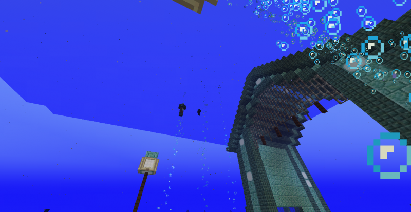 Un ahogado con la nueva mecánica de Minecraft! Las burbujas para arriba! (con la soulsand)