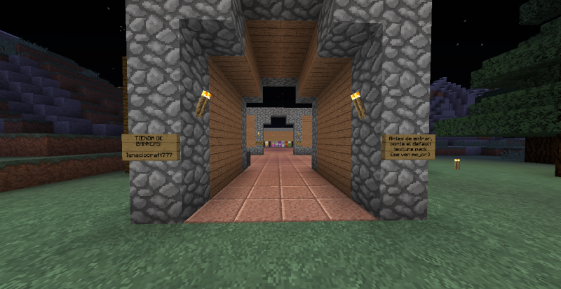 El portón a la tienda de banners...