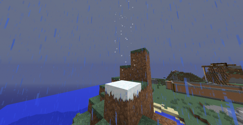 Que rico ver un solo bloque que nieva rodeado de puros bloques que llueven...