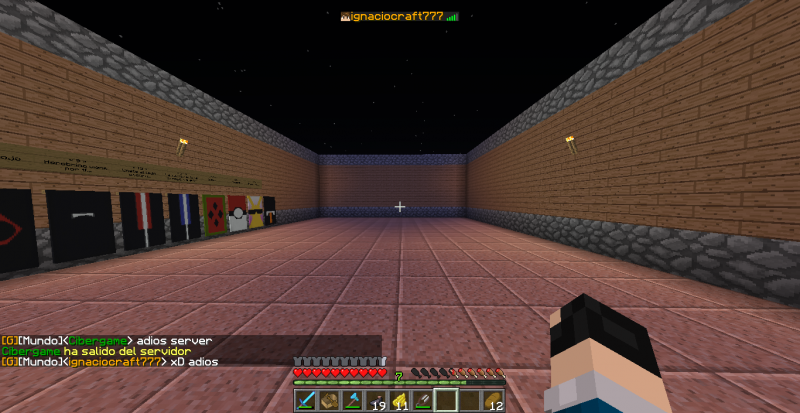 Cuando me quedé solo en el servidor.