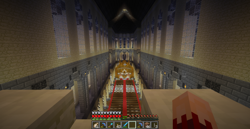 La catedral por dentro.