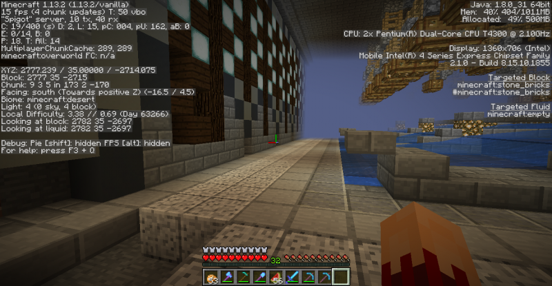 Prácticamente faltan bloques de linternas de mar de todas las paredes.