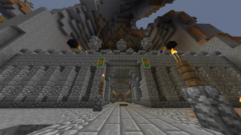 La entrada de la fortaleza.