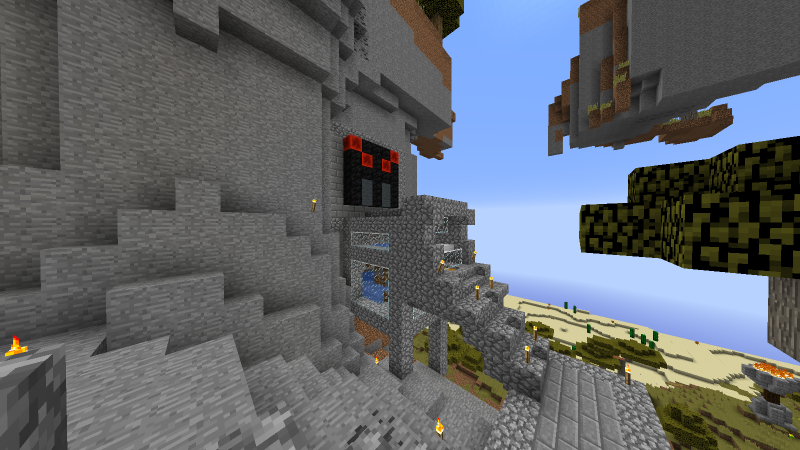 El spawner extraño que se genero en la montaña porque si.