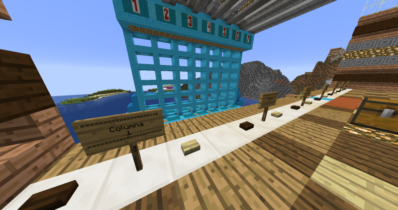 Minijuego de conecta 4 (Insatisfecho por el mal funcionamiento de la redstone en servidores)