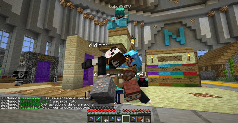 Aquí Assassins41, didinamito, daniel30501 y yo tumbados mientras conversábamos sobre nuestros problemas mentales.