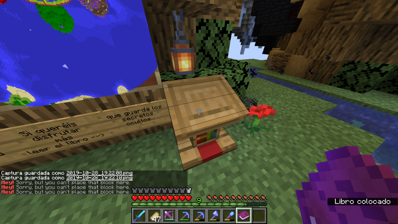 Aquí se puede ver el error de que no me deja volverlo a poner.