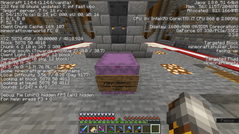 Coords de donde deje el shulker con el libro. Denle el shulker si gustan porfavor.