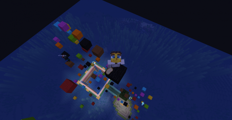 Selfie al finalizar en parkour de /warp saltarin