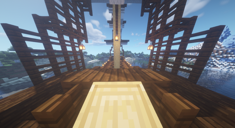 En esta imagen vemos la vista de un tripulante desde popa