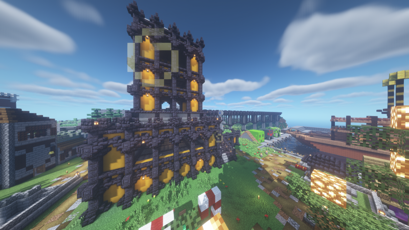 Sustitución del castillo por una torre y nuevo diseño para el acueducto de la ciudad.