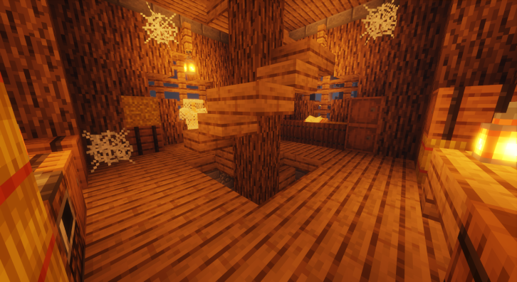 Aqui se puede ver una de las plantas superiores del interior del faro