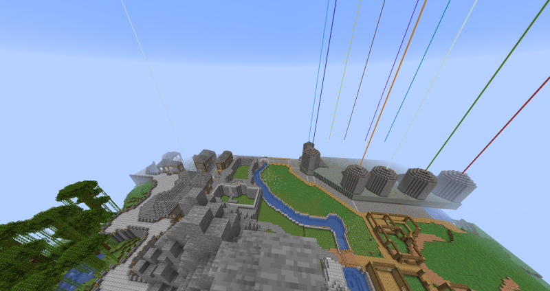 Vista aérea de la zona central(Era 1 y Archivo)