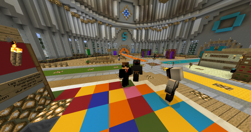 Foto con lxuser y MiguelFM17 de fondo mirando.